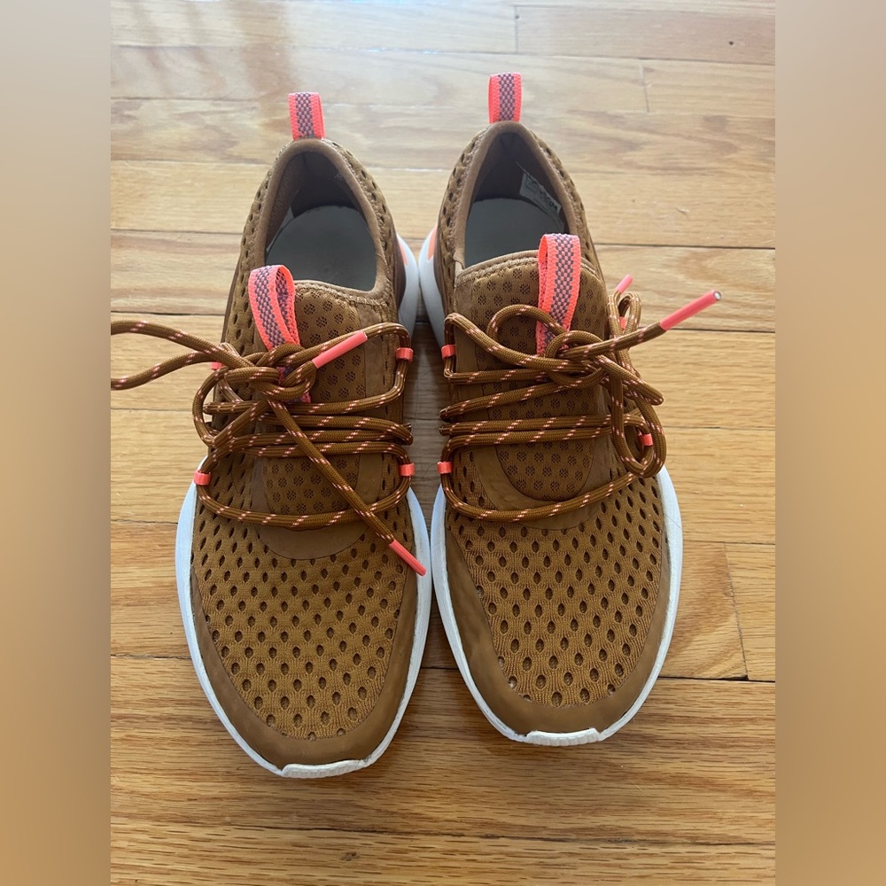 Sorel Mesh Athletic Sneakers with Coral Accents